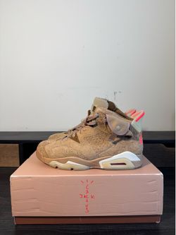 Jordan 6 Retro Travis Scott British Khaki Size 9
