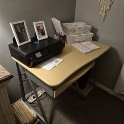 Cpu Desk Fold Out Keyboard Drawer And Reg Drawer