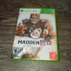 Xbox 360 Madden 12 NFL Football Video Game EA Sports Microsoft Multiplayer 

