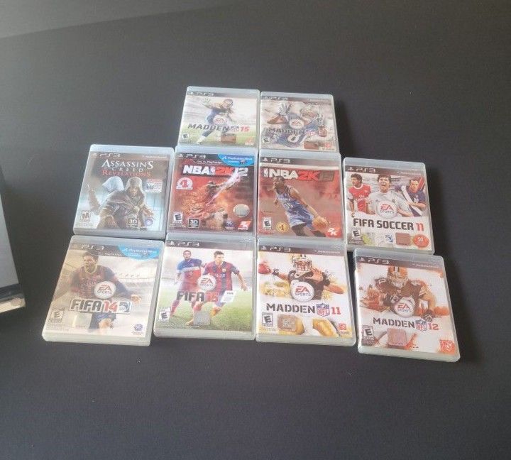 10 PS3 GAMES. ALL WOTK FINE. AL FOR 50. FIRM