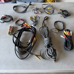 Assorted Speaker And Audio  Component Wire