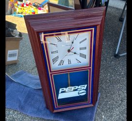 Vintage Pepsi Hanover Pendulum Wall Clock – Works Great