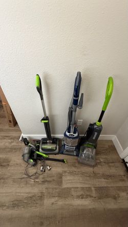 Set of 3 Vacuums (Bissell Turbo Clean Pet Powerbrush, Shark Navigator Lift-Away Deluxe, Bissell 22V)