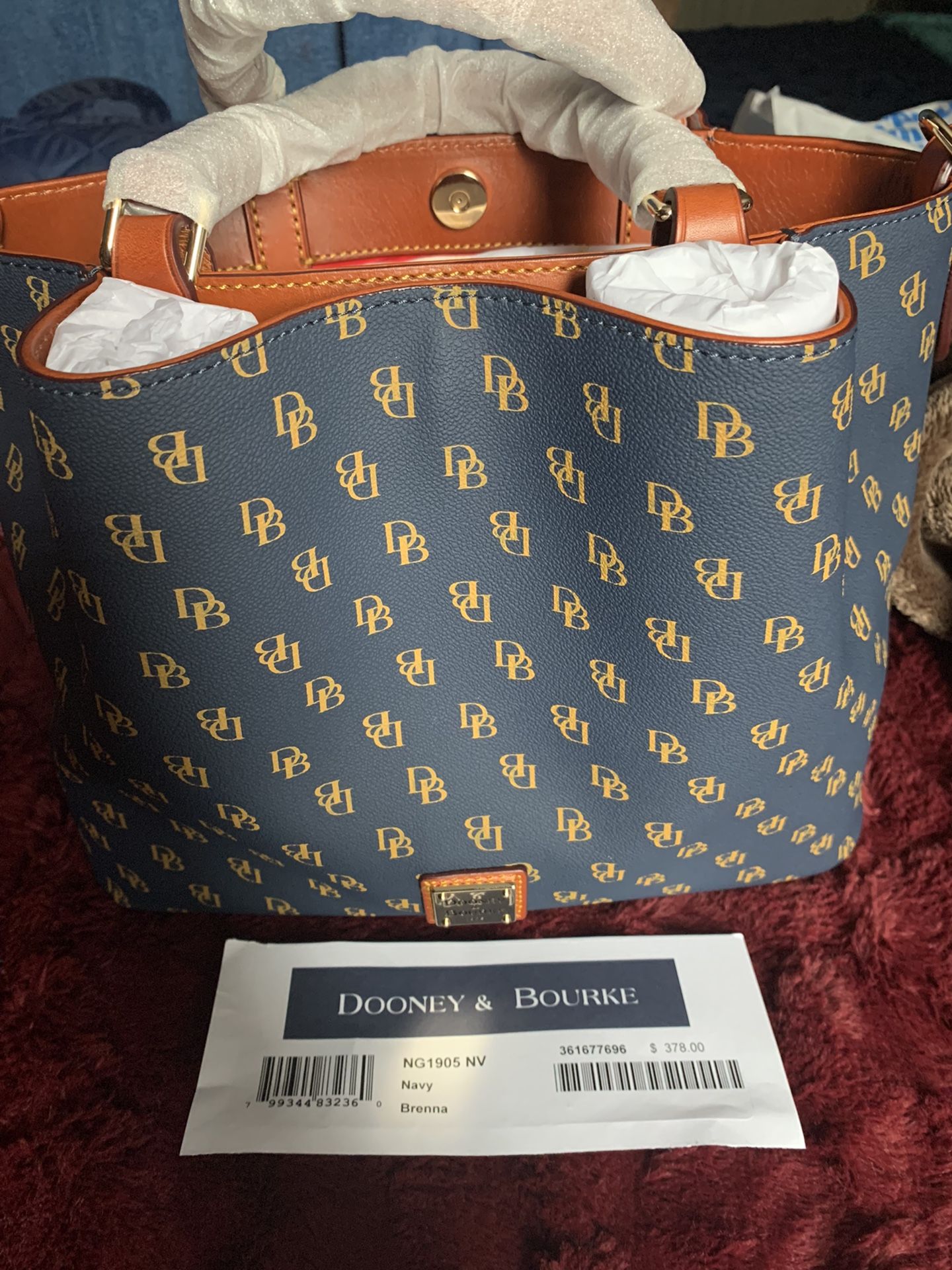 Dooney & Bourke Blue Brenna Handbag