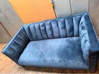 Blue Tufted Couch