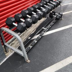 Free Gratis NAUTILUS  Rack ONLY  IF you BUY  the Hex Dumbells SET  75s To 100s. Delivery For Extra

( 1050 POUNDS TOTAL)$1000

NOT SOLD SEPARATELY 