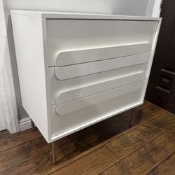 West Elm Gemini 3 Drawer Dresser Mid Century Modern 