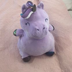 purple  Plushy Fat Unicorn