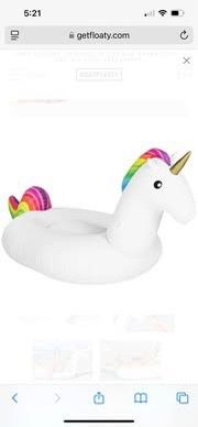 Giant 8ft Inflatable Unicorn Floaty