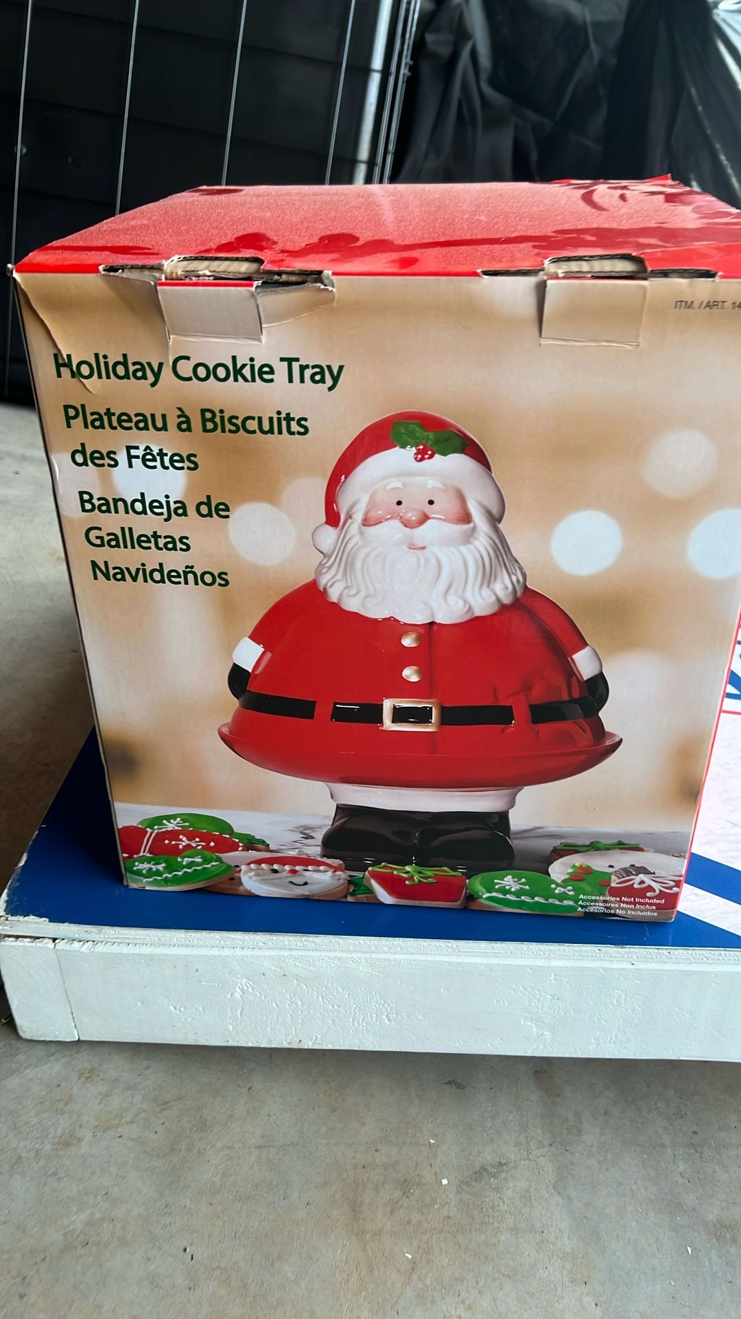 Santa Cookie Tray