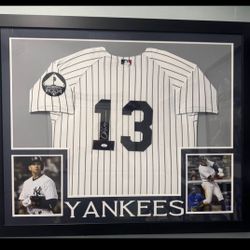 Alex Rodriguez Framed Jersey JSA