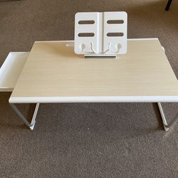 Laptop Bed Table with Storage