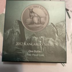 2012 Kangaroo Series $1 silver proof Coins