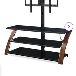 Tv Stand With Glass Shelves