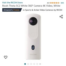 Ricoh Theta SC2 White 360 Degree Camera 4k Video