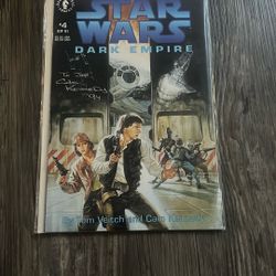 Dark Horse comics Satr Wars Dark Empire Signed By Cam Kennedy 4 of 6 NM