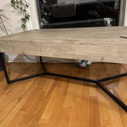 Natural Wood Coffee Table