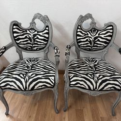 Zebra Print Chairs 
