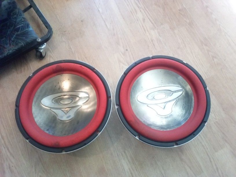 Pair Of Cerwin Vega 12" V-max SVC Subwoofers