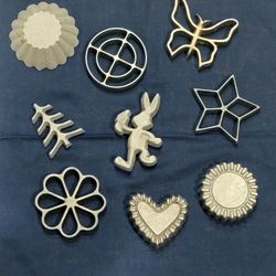 Vintage Rosette Cookie Irons Set 9 Shapes