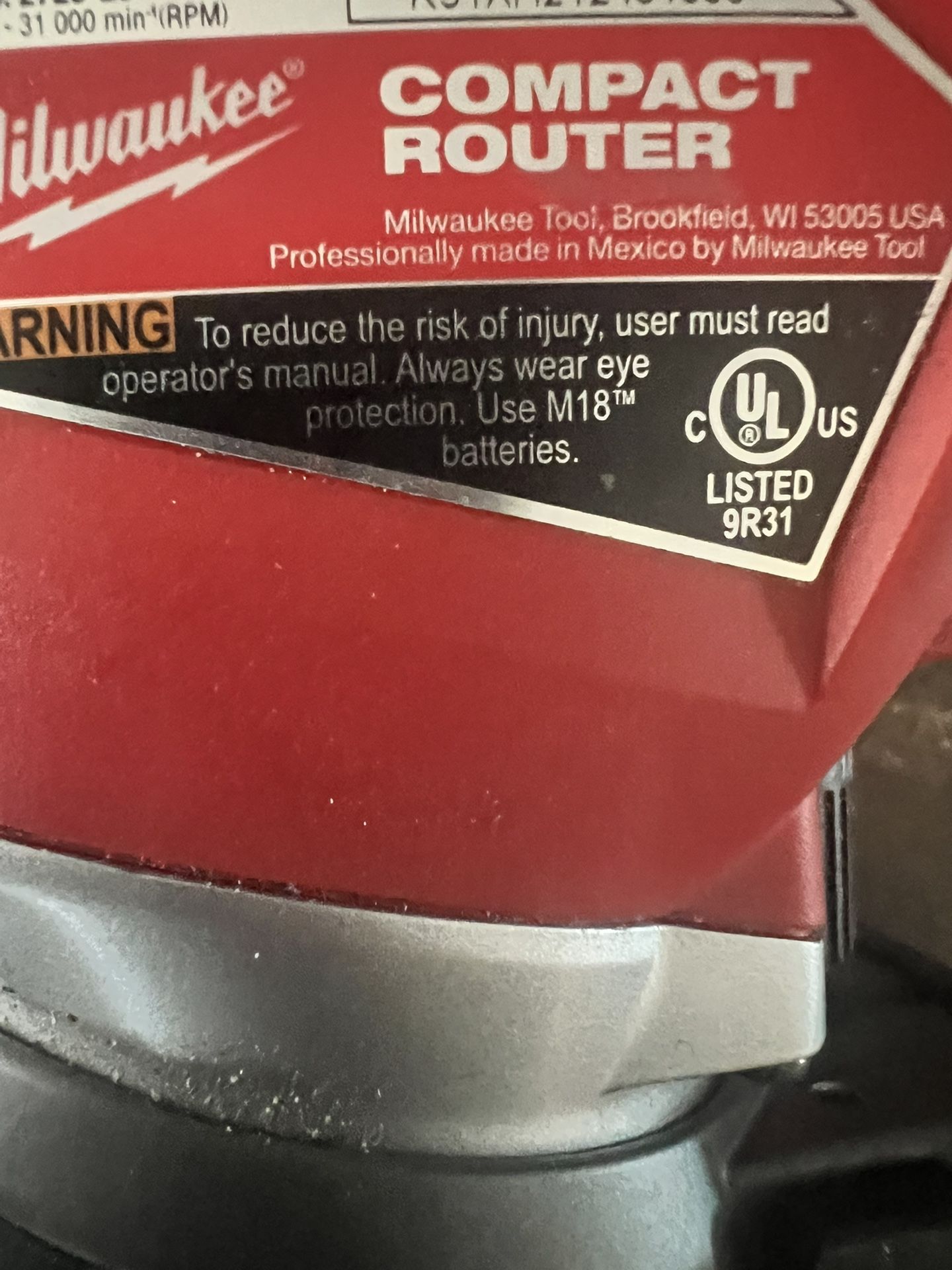 Milwaukee Brushless Compact Router 