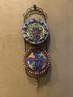 Plate holder with 2 plates