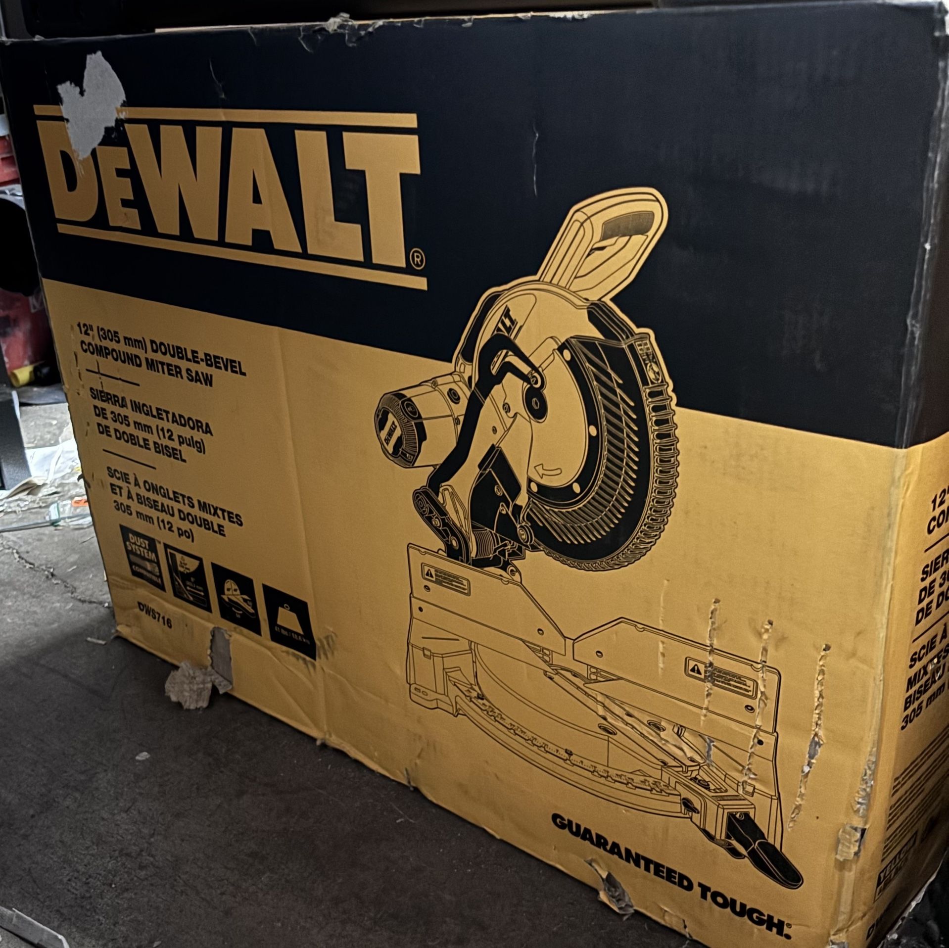 DEWALT 15 Amp Corded 12 in. Compound Double Bevel Miter Saw