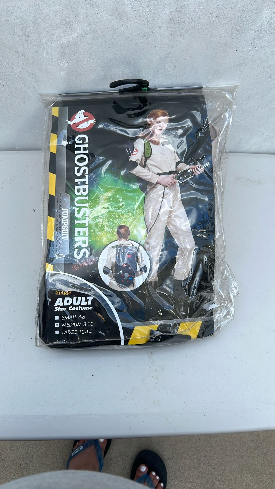 Spirit Halloween Costume- Ghost Buster Adult 8-10/Medium