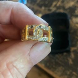 Vintage Costume Jewelry Horses Shoe Ring Case Not Included 