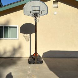Basketball Hoop With A Basketball