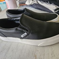 Leather Slip On Vans 