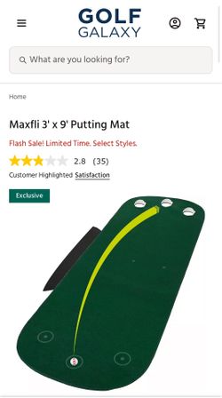 Maxfli 3’ x 9’ Putting Mat
