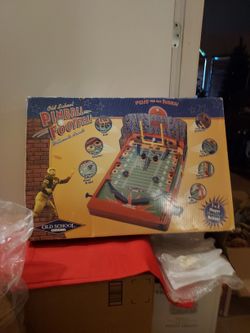 LARGE  BASEBALL PILLOW AND PINBALL FOOTBALL GAME BOTH BRAND NEW MAKES GREAT CHRISTMAS GIFTS 
