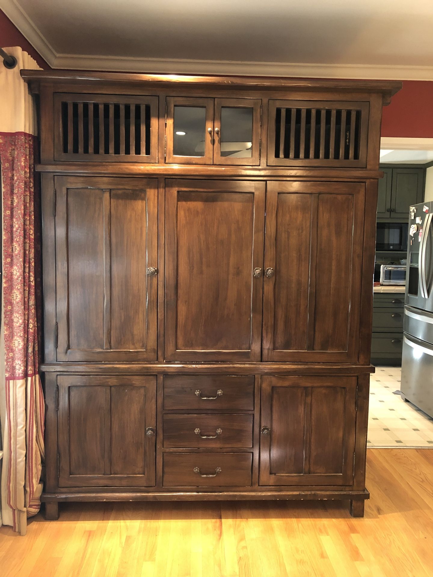 Wooden Media Cabinet