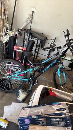 Blue adult mountain bike