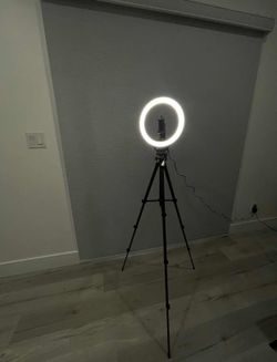 UBeesize 10" Selfie Ring Light with 50" Extendable Tripod Stand & Phone Holder