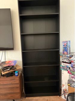 Black shelf and coffee table