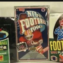 3 Boxes 108 Packs Total 1991 Upper Deck, 1992 Topps Stadium Club and 1990 Fleer Football Cards (3 Boxes)