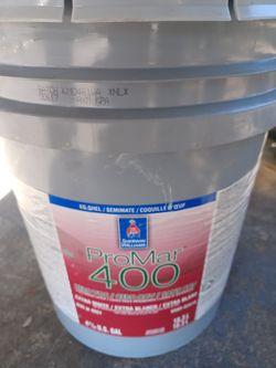 5 Gallons Interior Eggshells Light Gray Paint 