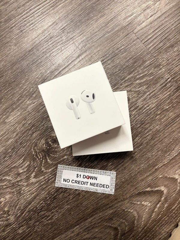 Apple AirPods 4 Bluetooth Headphones New - Only $1 Today Pay The Rest Later!
