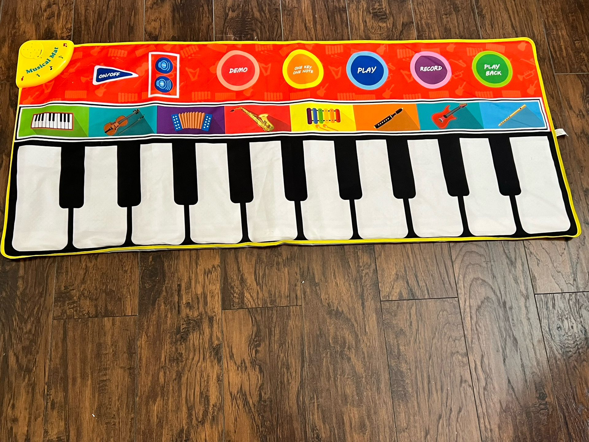 Musical piano mat