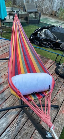 Hammock With Pillow, Stand & Travel Bag