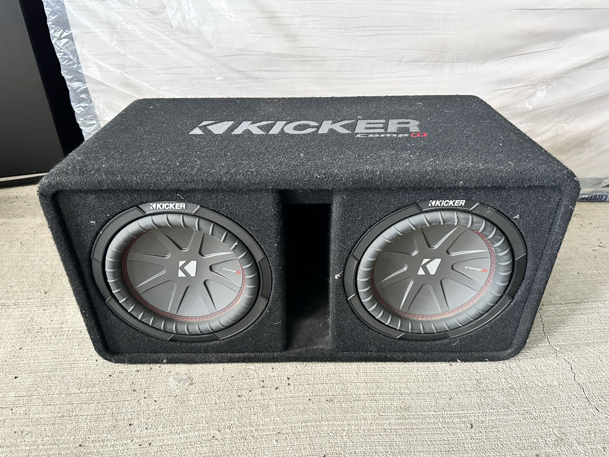 🔥 Kicker CompR Dual 12” Subwoofers in Ported Box – BOOMING Bass! 🔊