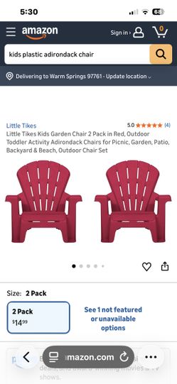 Child Adirondack chair