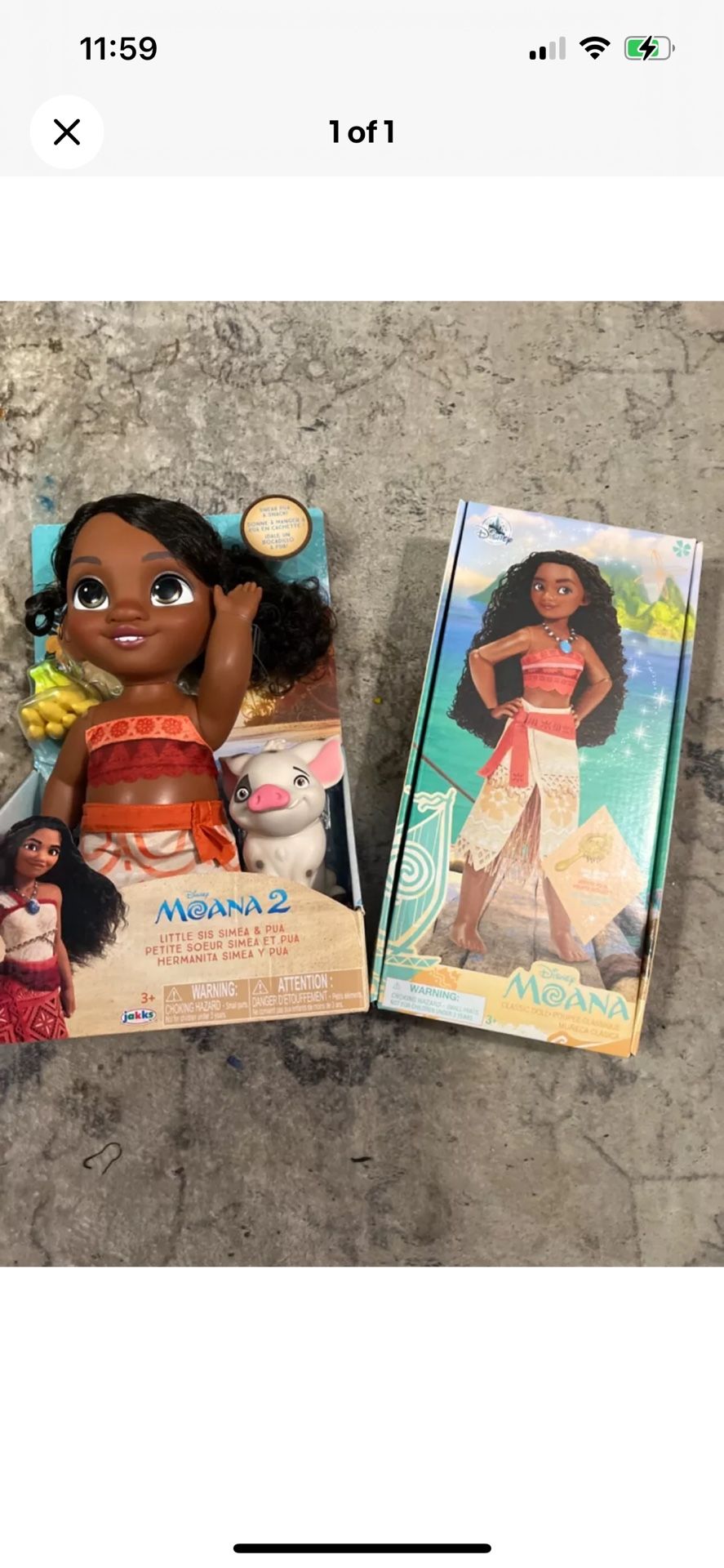 Moana Doll And Barbie