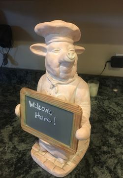 Kitchen Pig with chalkboard