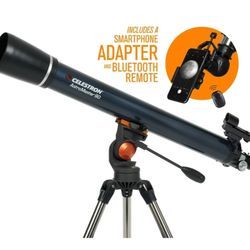 (Brand New) Celestron AstroMaster 90AZ Telescope With Smartphone And Bluetooth Adapter 
