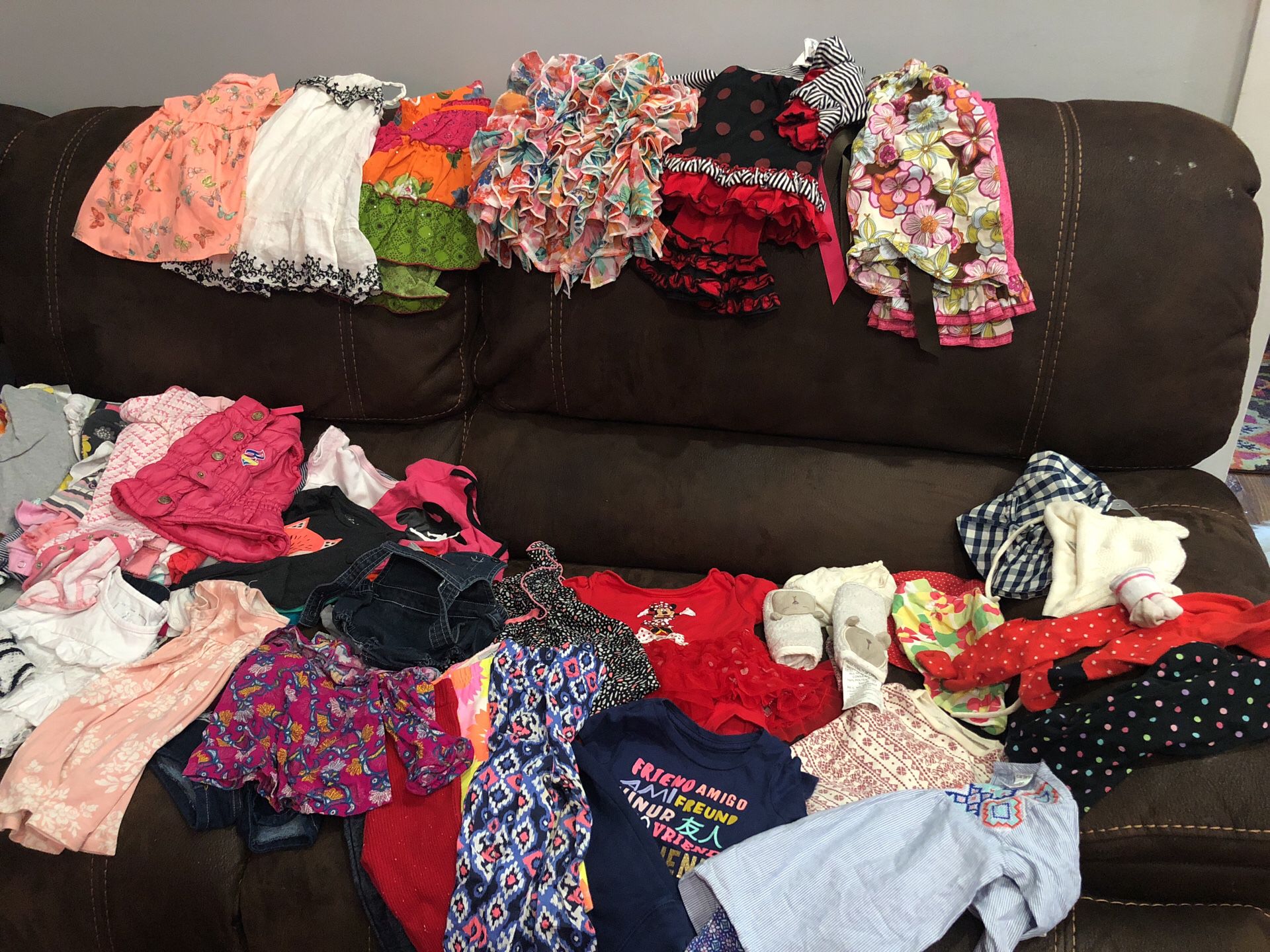 Lot of designer baby girl clothes
