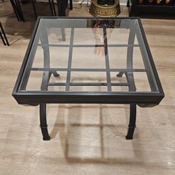 Glass End Table