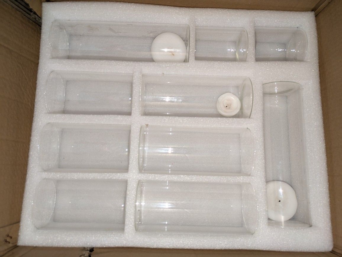17 Various Sizes Glass Candle Holders/Vases